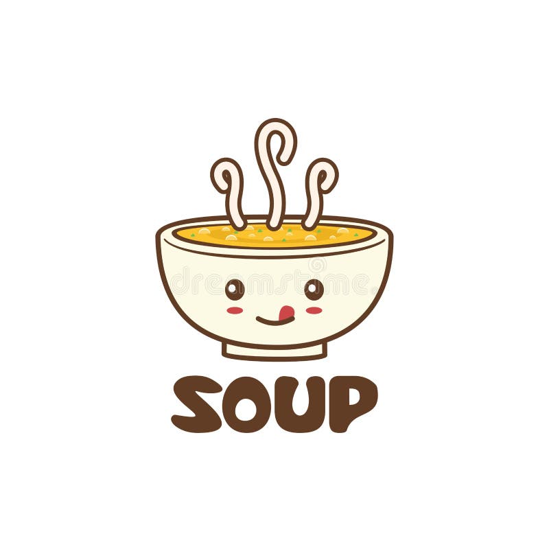 Cute soup mascot character stock vector. Illustration of kids 243570208