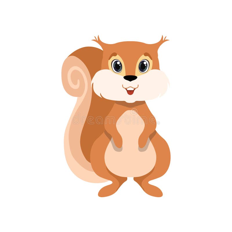 Cute Squirrel in Chef Uniform Holding Cupcake, Cartoon Animal Character  Cooking Vector Illustration on a White Stock Vector - Illustration of  gourmet, cheerful: 130167629
