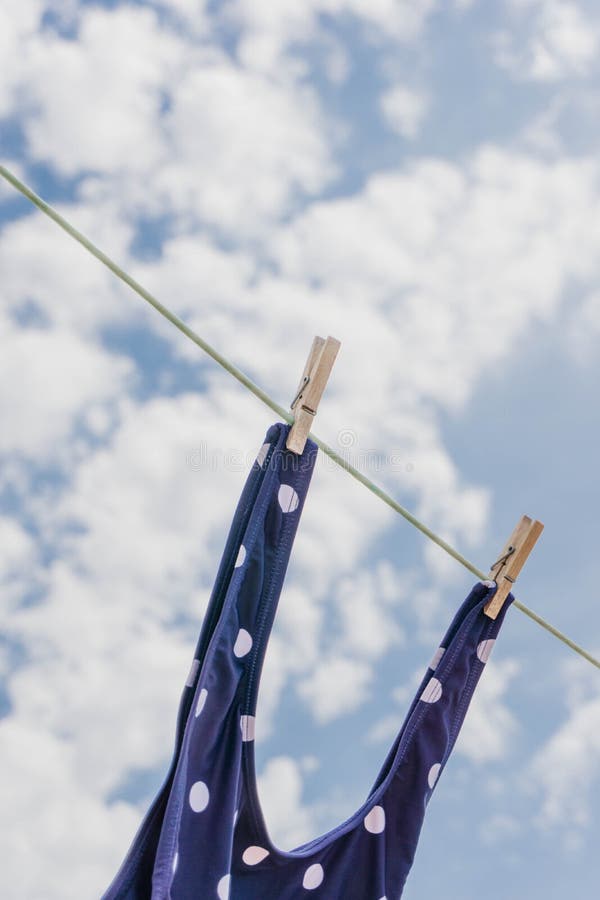 Bra Hanging Clothes Line Stock Photos - Free & Royalty-Free Stock