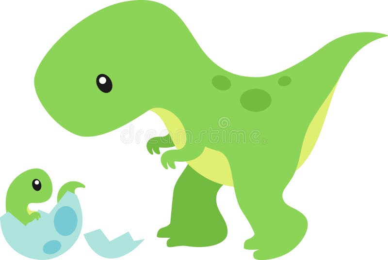 Ilustração Do Desenho Animado Bonito Do Dinossauro Do Bebê T-Rex. Vector  EPS 10. Royalty Free SVG, Cliparts, Vetores, e Ilustrações Stock. Image  74536420