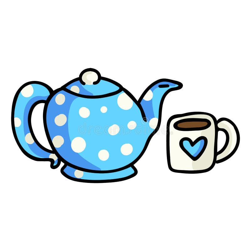 cute cartoon tea pot 10733570 Vector Art at Vecteezy