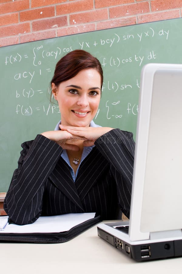 Cute Teacher Stock Image Image Of Class Clean Educator 9707795 