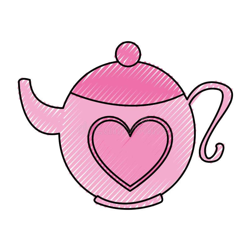 Teapot and tea cup stock vector. Illustration of drawing 21470863