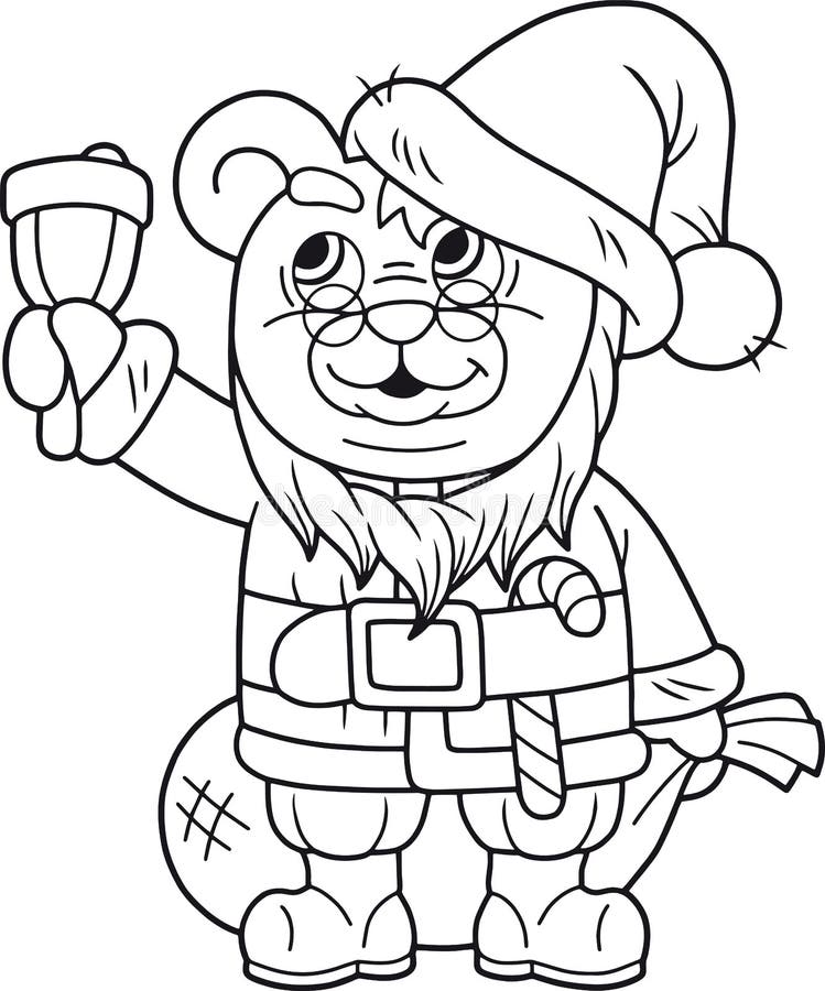 Cute teddy bear santa royalty free illustration Cute teddy bear santa royalty free illustration