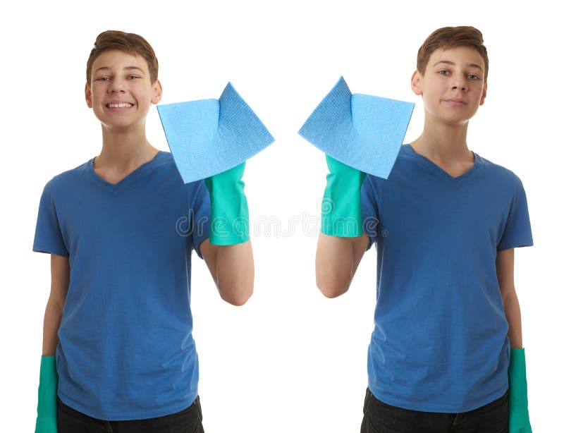 Cute teenager boy over white isolated background stock image Cute teenager boy over white isolated background stock image