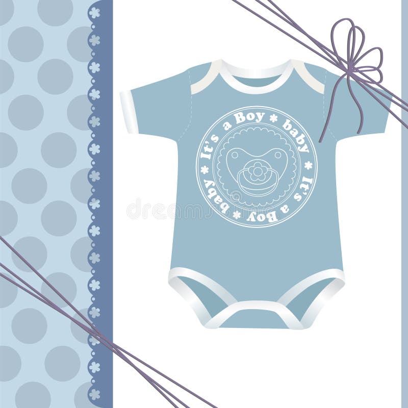 Baby Boy Onesies stock illustration. Illustration of shower 18923748