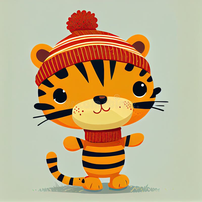 Comic Tiger sweater for kids