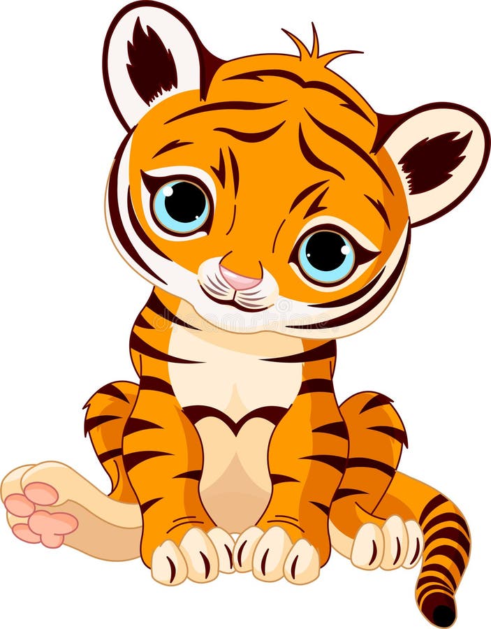 Cute tiger cub