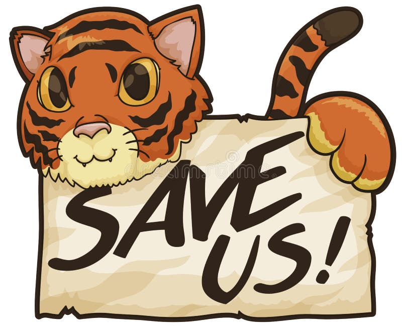 Free Vector  Cartoon global tiger day illustration