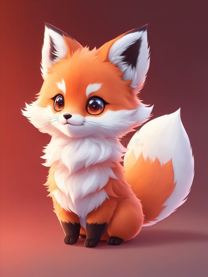 Cartoon Fox Isolated On A White Background Stock Illustration - Download  Image Now - Manga Style, Eye, Illustration - iStock