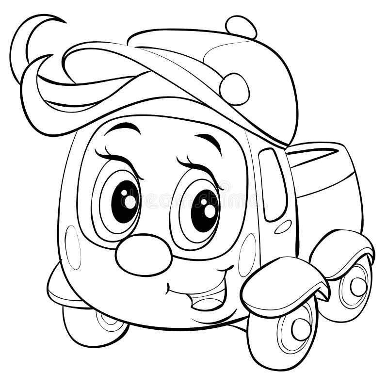 Leo the Truck coloring with boxes  Truck coloring pages, Coloring