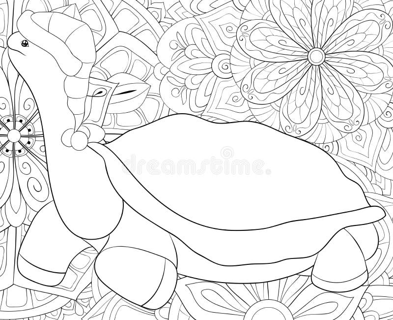 Christmas Turtle Coloring Pages - Coloring Pages For Kids