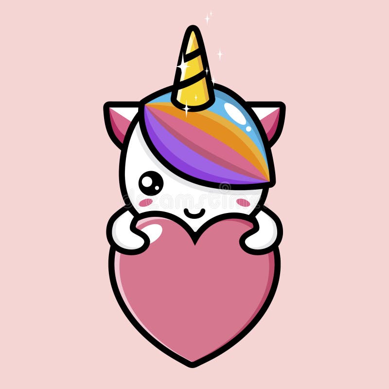 Cute Unicorn Animal Cartoon Character Hugging a Big Heart Stock Vector - Illustration of fishing, icon: 214870388 Cute Unicorn Animal Cartoon Character Hugging a Big Heart Stock Vector - Illustration of fishing, icon: 214870388