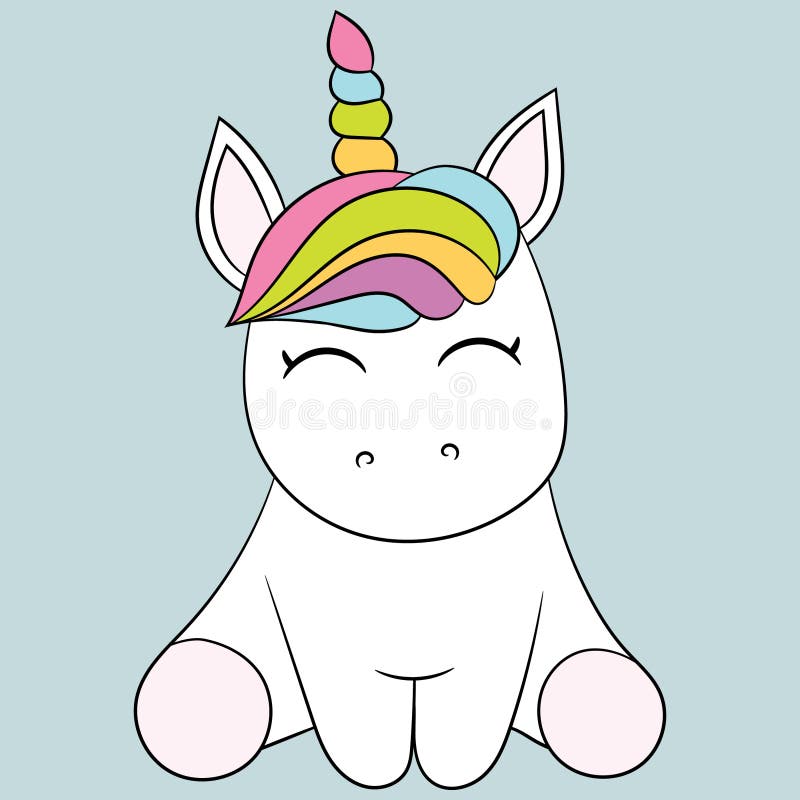 Cute unicorn. stock vector. Illustration of choice, invitations - 91805260