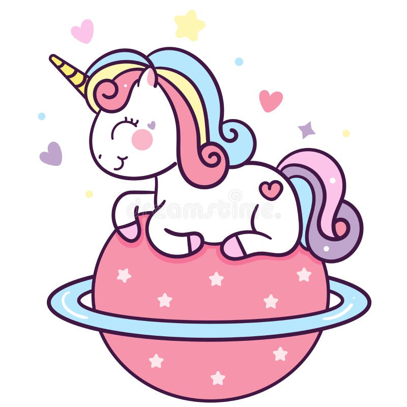 Kawaii unicorn animal cartoon design 1777071 Vector Art at Vecteezy