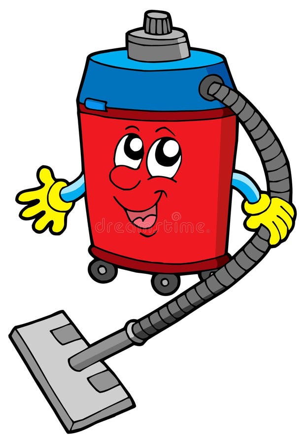 Cute vacuum cleaner royalty free illustration
