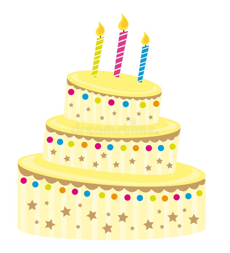 Vanilla cake with berries stock vector. Illustration of decorated