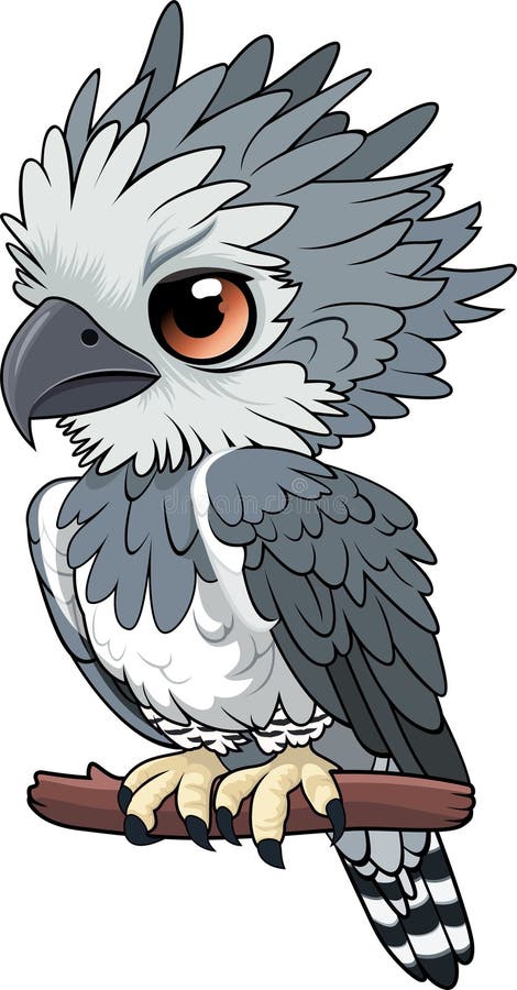 Clipart of a Flying Harpy Eagle, in Sketched Drawing Style - Royalty Free  Vector Illustration by patrimonio #1458843