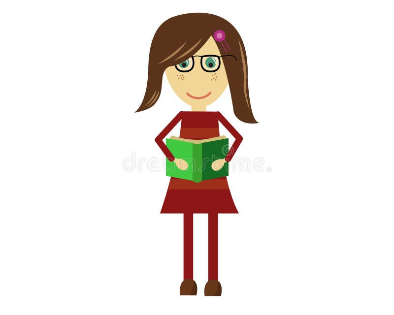 7,338 Sketch Girl Read Book Images, Stock Photos, 3D objects, & Vectors