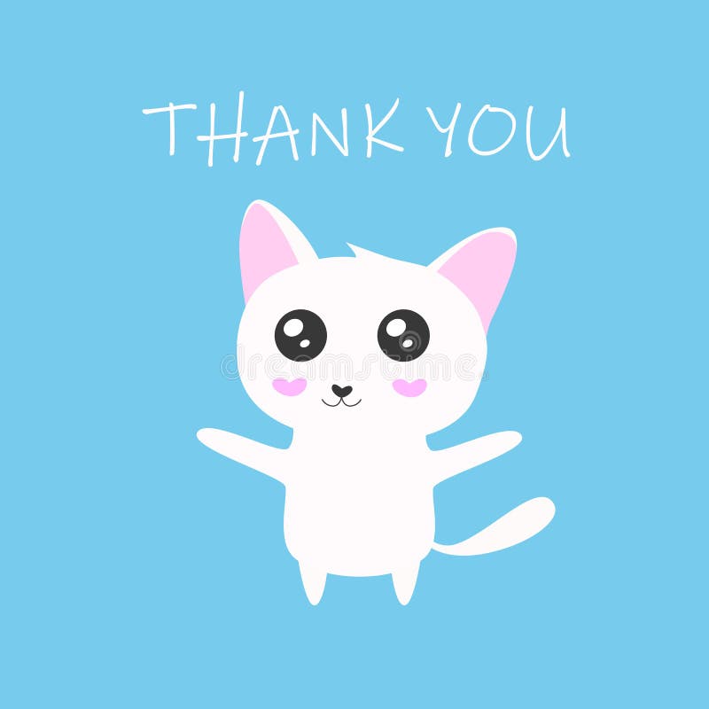 thank you cute cat