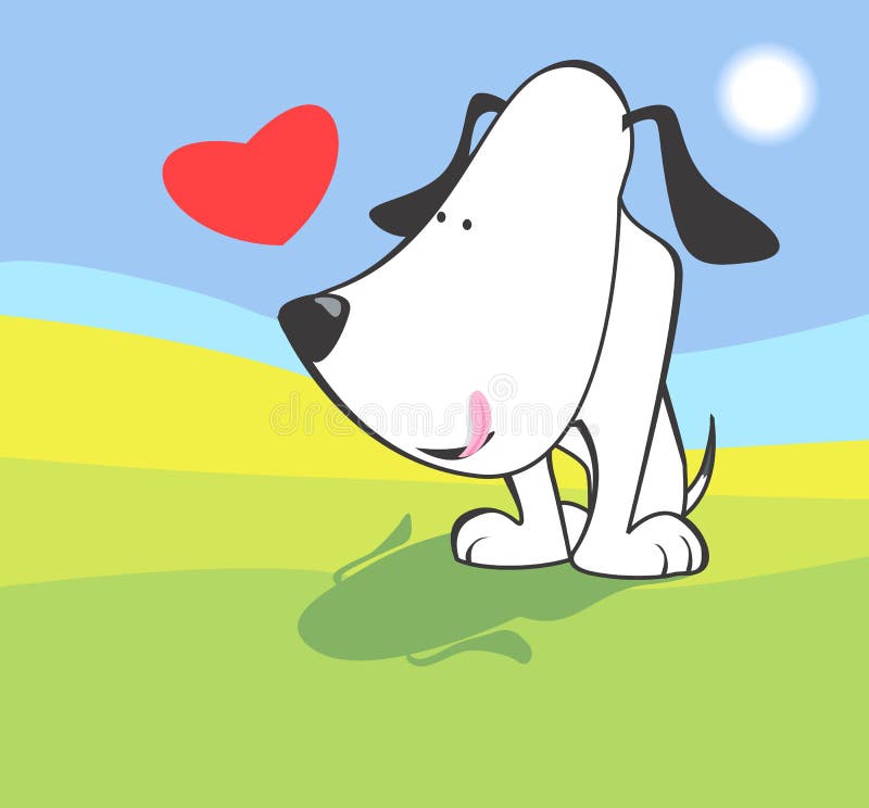 Cute white dog stock vector. Illustration of love, pure - 3566758 Cute white dog stock vector. Illustration of love, pure - 3566758