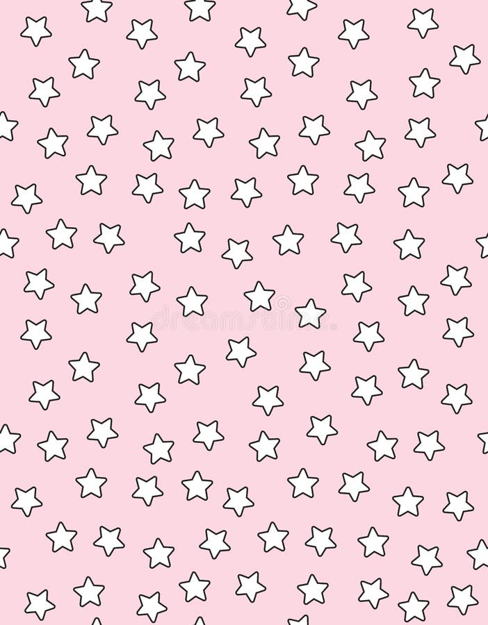 Pastel Pink Background With Stars gambar ke 5