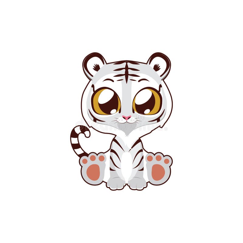 white tiger drawings