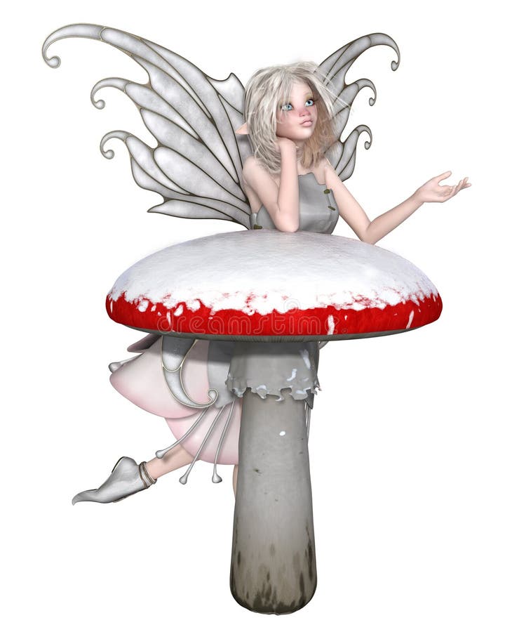 Featured image of post Fairy Sitting On Toadstool : Fairy garden in a flower pot outdoors.