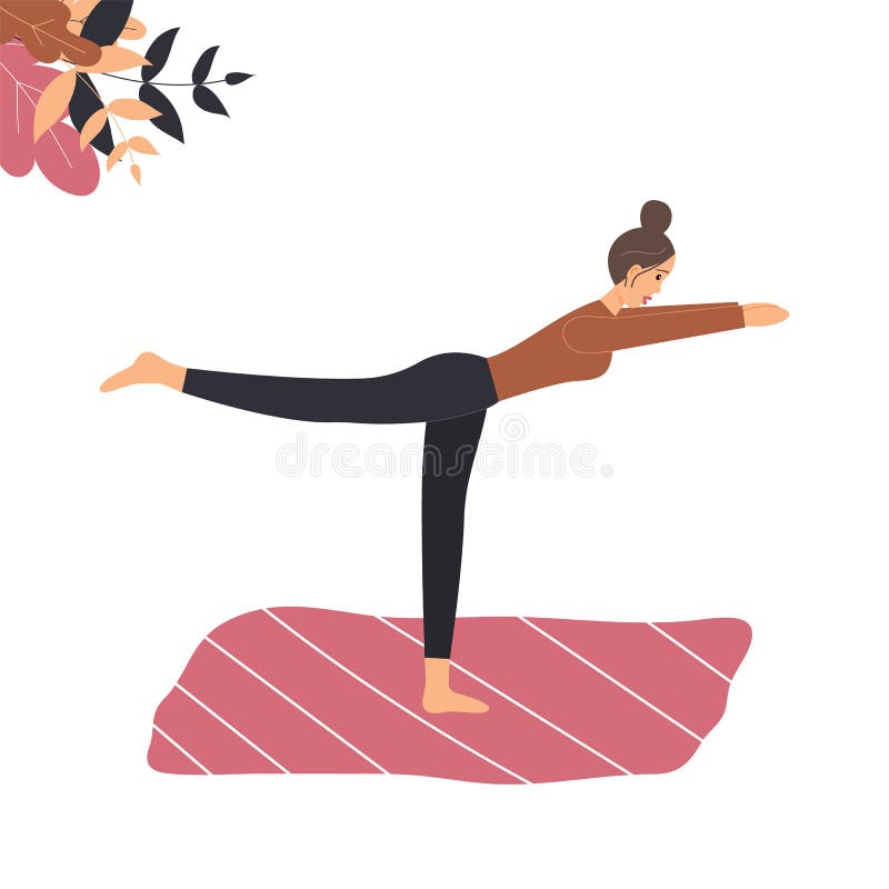 https://thumbs.dreamstime.com/b/cute-woman-does-yoga-mat-young-lady-yoga-posture-balancing-stick-pose-mindfulness-practice-spiritual-discipline-home-cute-207422721.jpg