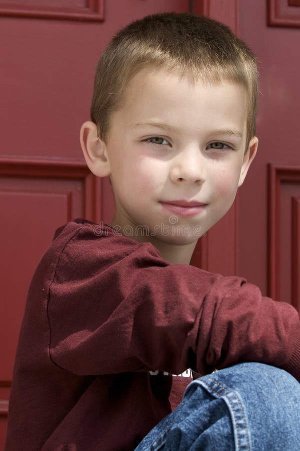 Cute young blond boy stock photo. Image of little, youth - 9519120