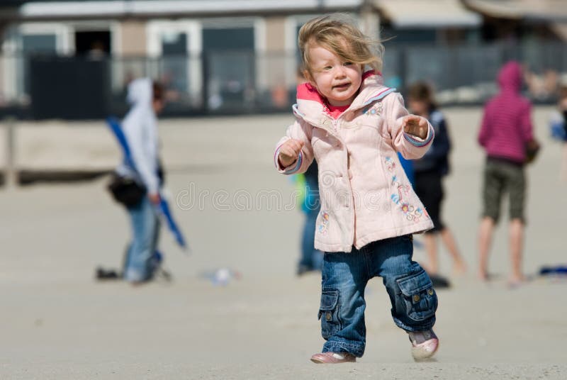 Cute young girl on the beach