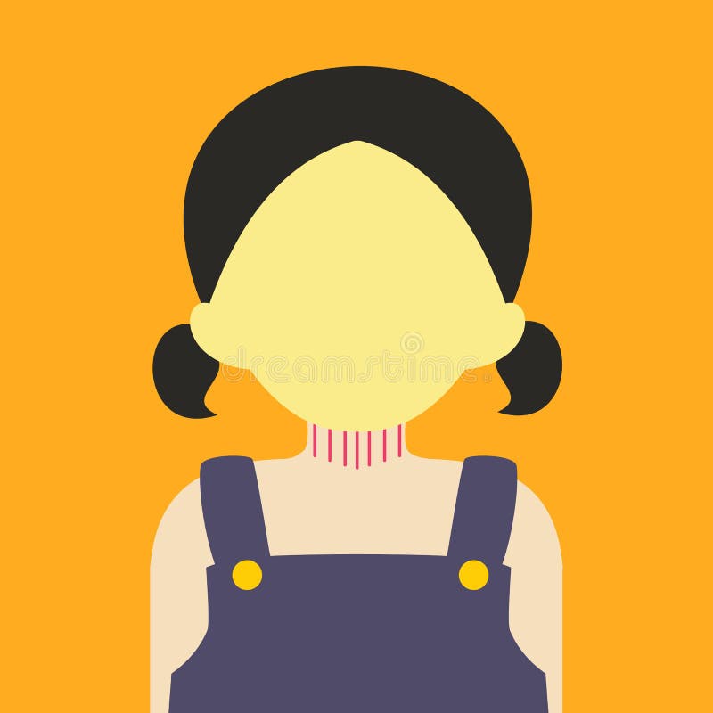 Cute Young Girl People Vector Illustration Graphic Background Color royalty free illustration Cute Young Girl People Vector Illustration Graphic Background Color royalty free illustration