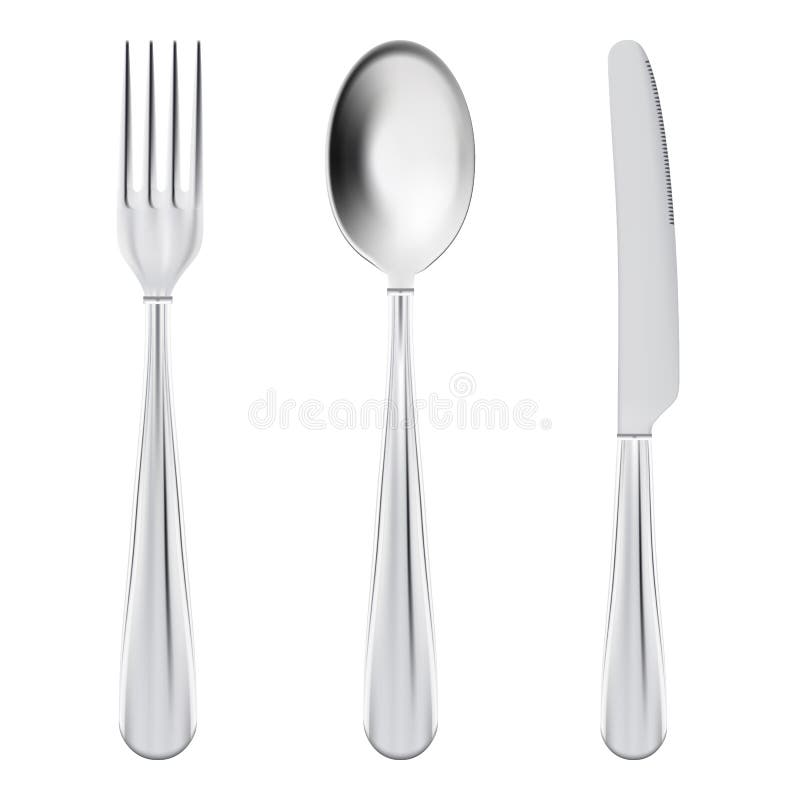 Cutelaria ajustada - forquilha, colher e faca isoladas em um fundo branco Ilustração do vetor ilustração royalty free Cutelaria ajustada - forquilha, colher e faca isoladas em um fundo branco Ilustração do vetor ilustração royalty free