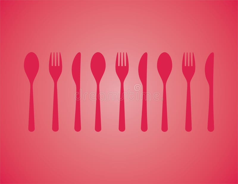 Cutlery red