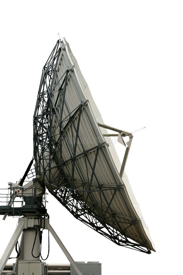 Cutout satelite dish royalty free stock photo