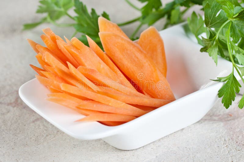 Cutted carrot stock photography