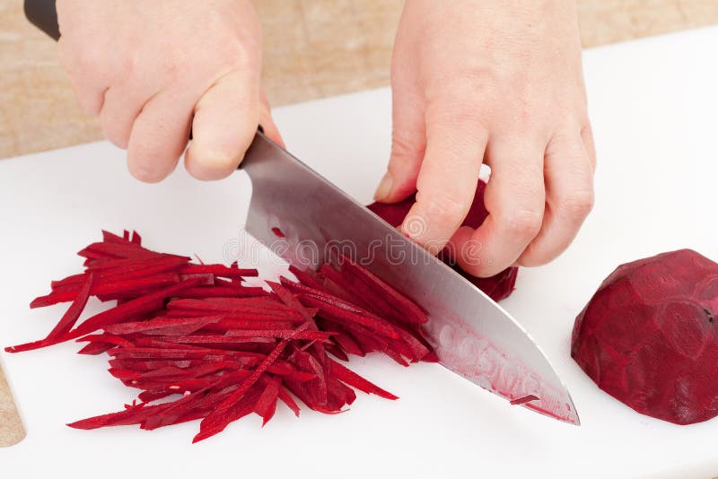 Cutting beet stock image. Image of hands, slicing, cook 46874581