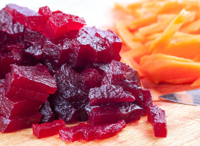 Cutting of boiled beets stock image. Image of vegetable 30768445