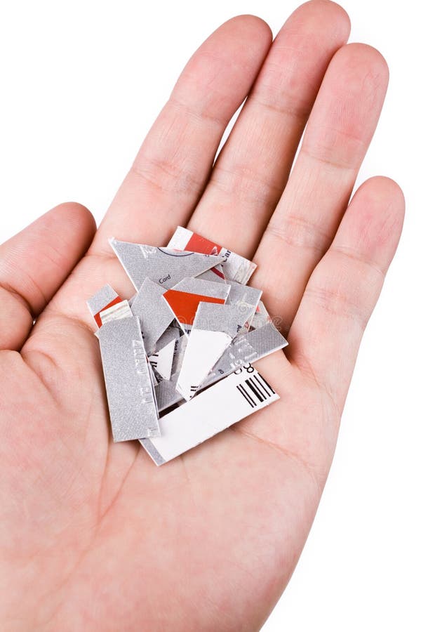 Cutting Credit Card stock photo. Image of cross, paying 4124132