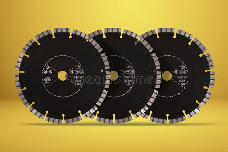 Cutting Discs with Diamonds Diamond Discs for Concrete Isolate Stock