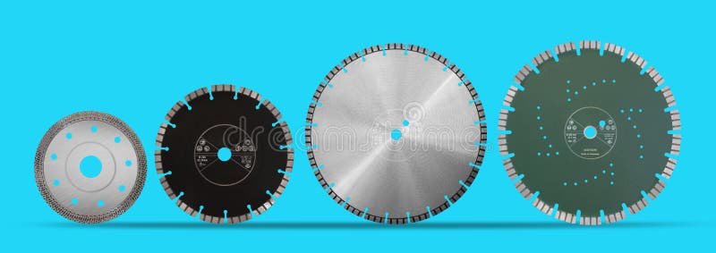 Cutting Discs with Diamonds Diamond Discs for Concrete Isolate Stock