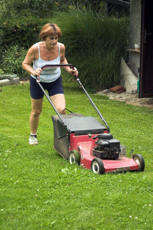 Cutting grass stock image. Image of grass, equipment, engine 3206187