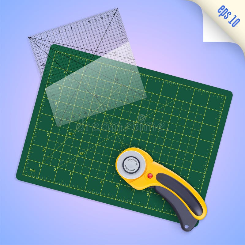 Vector Cutting Mat Dotted Design Small Stock Vector (Royalty Free)  2043991802