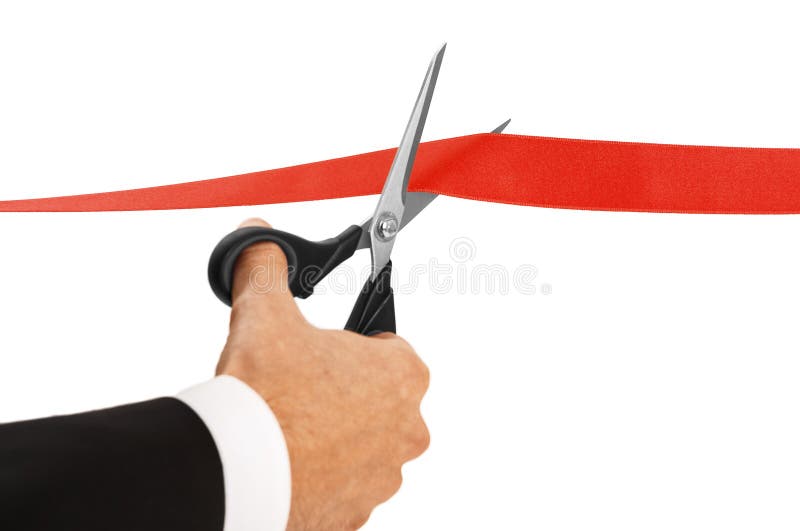 Ribbon Cutting Stock Photo - Download Image Now - Scissors, Large