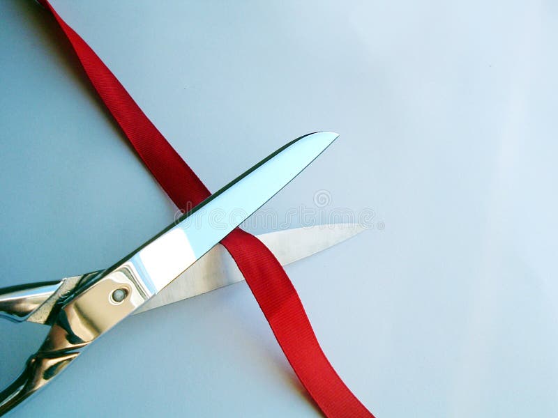 Cutting ribbon royalty free stock photo Cutting ribbon royalty free stock photo