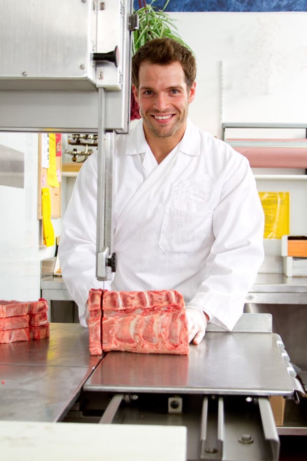 Cutting Steaks royalty free stock photos