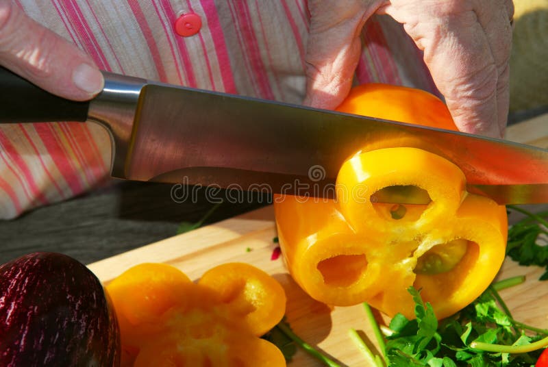 Cutting vegetables