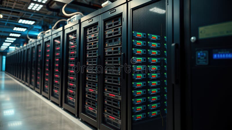 CuttingEdge Array Disk Storage Solution in a Modern Data Center A Detailed Look at EnterpriseGrade Infrastructure stock illustration