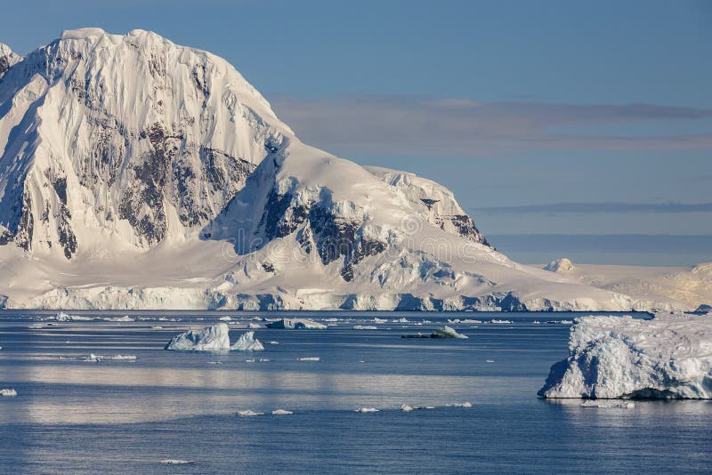 Cuverville Island in the Errera Channel - Antarctica Stock Photo ...