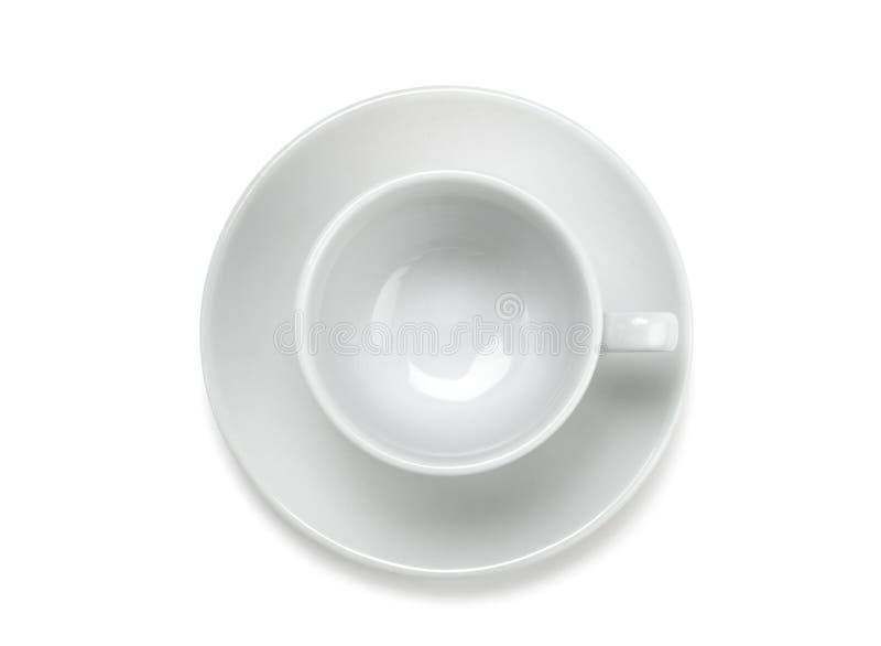 Cuvette de café vide image libre de droits